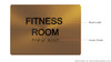 Fitness Room Sign -Tactile Signs Tactile Signs  The Sensation line  Braille sign