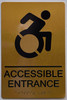 ACCESSIBLE Entrance Sign -Tactile Signs  The Sensation line Ada sign