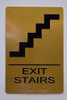 EXIT Stairs  - Gold(Aluminium, Gold/) The Sensation line