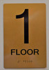 Floor 1 Sign -Tactile Signs Tactile Signs  1ST Floor Sign -Tactile Signs Tactile Signs   The Sensation line Ada sign