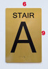 Stair A Sign -Tactile Signs Tactile Signs    The Sensation line  Braille sign