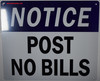 POST NO BILLS  BUILDING SIGNAGE