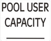 Pool User Capacity Sign