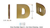 Apartment Number Sign Letter D