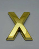 Apartment Number /Mailbox Number , Door Number . Letter X Gold - The Maple line