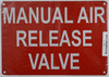 Manual air Release Valve SIGNAGE