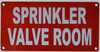 Sprinkler Valve Room SIGNAGE