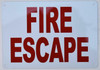 FIRE Escape SIGNAGE