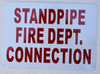 SIGNAGE  Standpipe FIRE Department Connection