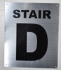 Stair D Sign