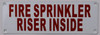 FIRE Sprinkler Riser Inside Sign