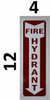 Fire Hydrant Arrow Down SIGNAGE SIGNAGE