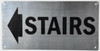 Stairs Arrow Left  Silver,