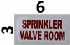 SIGN Sprinkler Valve Room Sign