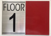 FLOOR 1 SIGN -Delicato line