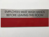 EMPLOYEES MUST WASH HANDS SIGN -