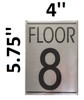 FLOOR EIGHT 8 SIGN -Delicato line