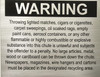 Chute sign - Warning - Delicato line - Brushed Aluminum
