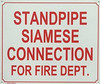 STANDPIPE SIAMESE CONNECTION FOR FIRE DEPARTMENT