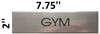 SIGNAGE GYM  - Delicato line (BRUSHED ALUMINUM)