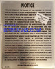 Smoke detector notice  NYC HPD SIGN ALL ELECTRIC BUILDING