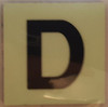 PHOTOLUMINESCENT DOOR IDENTIFICATION NUMBER D Sign/ GLOW IN THE DARK "DOOR NUMBER" Sign