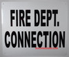 FIRE Department Connection SIGNAGE