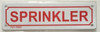 SPRINKLER SIGN ( ALUMINIUM 2X7 )