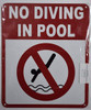 NO Diving in Pool