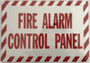 FIRE Alarm Control Panel Sign-