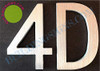 Apartment Number Sign 4d