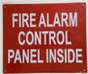 FIRE Alarm Control Panel located Inside SIGNAGE