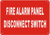 FIRE ALARM PANEL DISCONNECT SWITCH