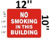 SIGN NO SMOKING IN THIS BUILDING