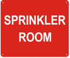 SPRINKLER ROOM sign