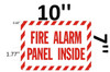 FIRE DEPT SIGNAGE FIRE Alarm Panel Inside
