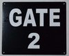 GATE #2 Sign