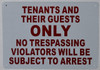 "Tenants and Their Guests" Metal