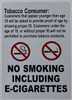 Tobacco Consumer Notice Signageage - for Retail