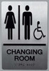 Changing Room ACCESSIBLE Sign -Tactile Signs -The Sensation line Ada sign