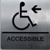 SILVER ACCESSIBLE Left Arrow SIGN
