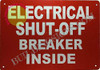 Electrical Shut-Off Breaker Inside SIGNAGE