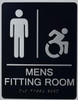 Men'S ACCESSIBLE Fitting Room Signage-The Sensation line -Tactile Signages  Braille Signage