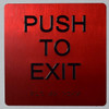 Push to EXIT - The Sensation line -Tactile s