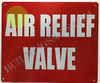 AIR Relief Valve Sign