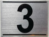 APARTMENT Number Sign THREE (3)