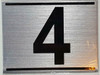 APARTMENT Number Sign FOUR (4)