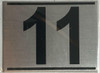 APARTMENT Number Sign ELEVEN (11)