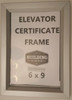 Elevator certificate frame  slide in frame ( Heavy Duty - Aluminum)