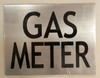 GAS METER  (BRUSHED ALUMINUM )